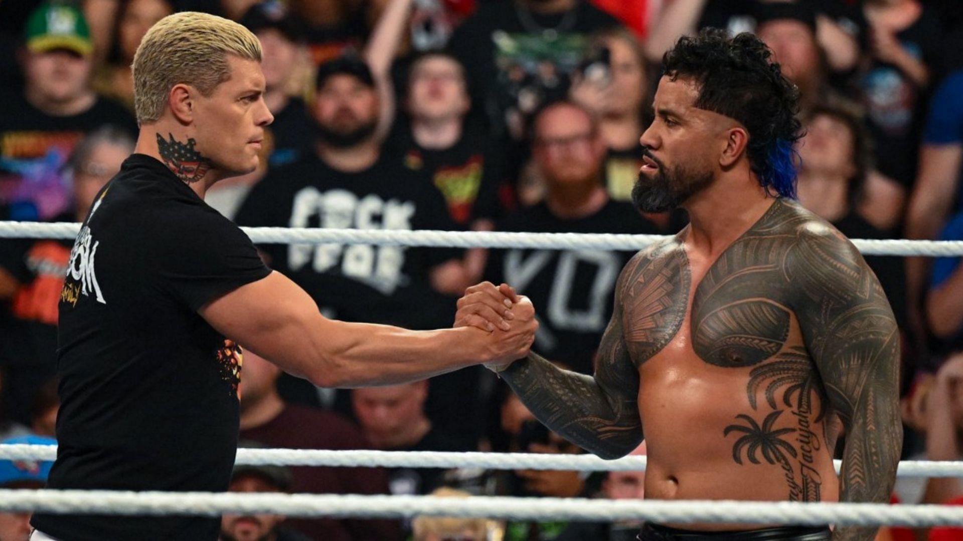 Cody Rhodes and Jey Uso. Image Credits: Twitter