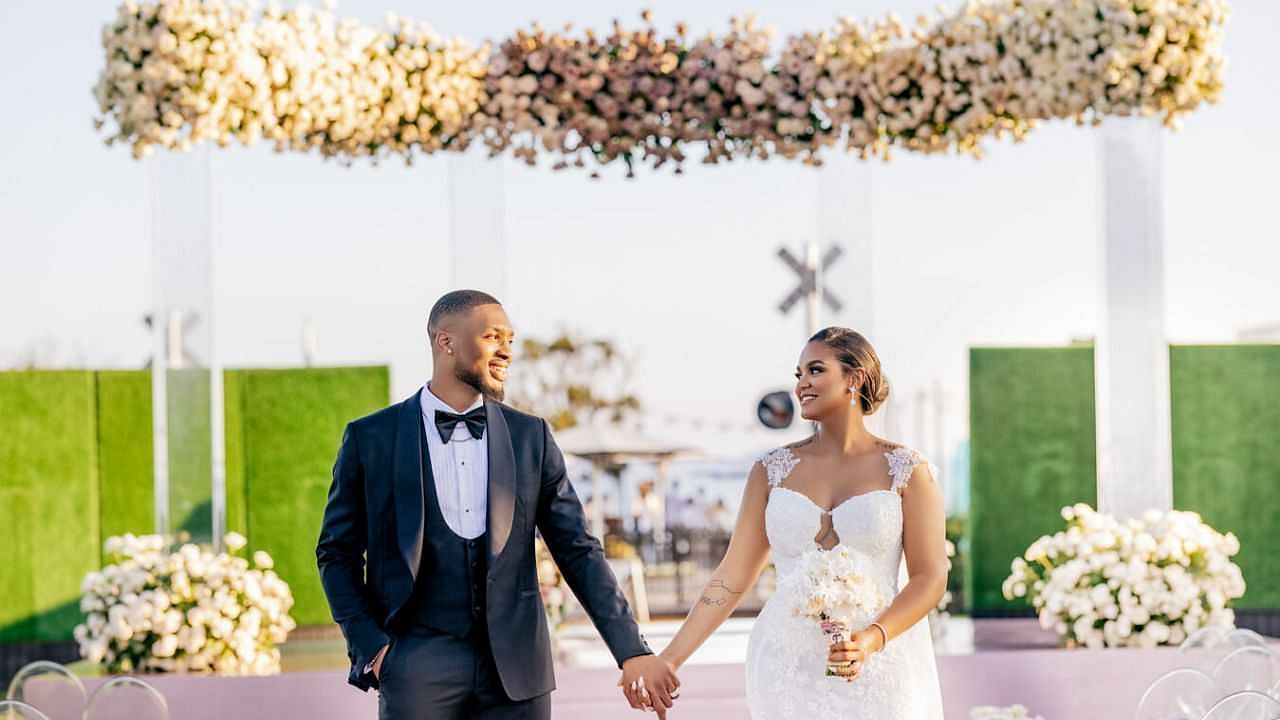 Damian Lillard and Kayla Hansen