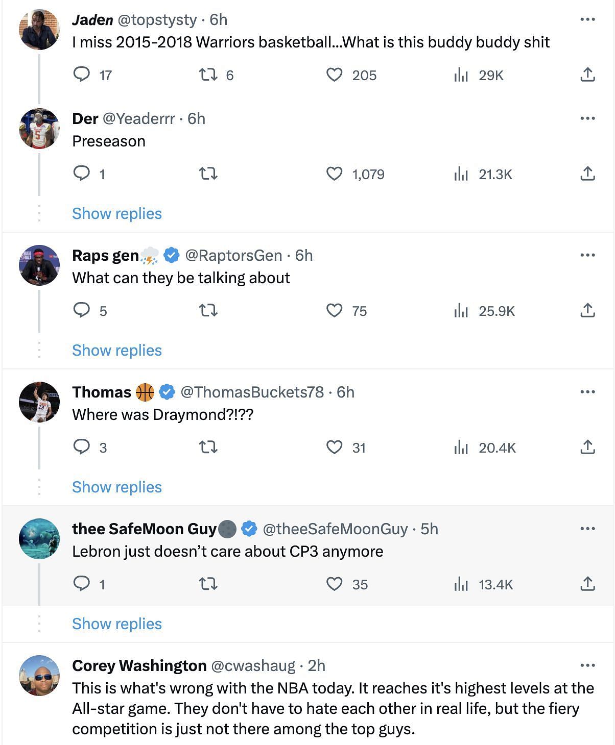 Fans had mixed reactions to Stephen Curry&#039;s light moment with the Lakers stars (Twitter)