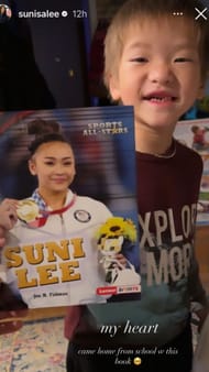 The gymnast's Instagram story (Image via Instagram)