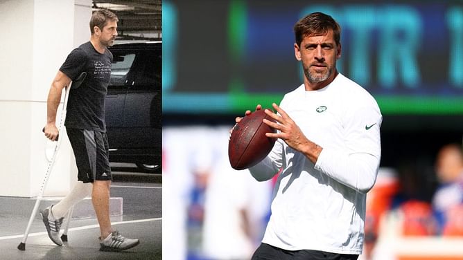Aaron Rodgers injury: Jets QB all set to attend SNF showdown vs. Chiefs at MetLife Stadium