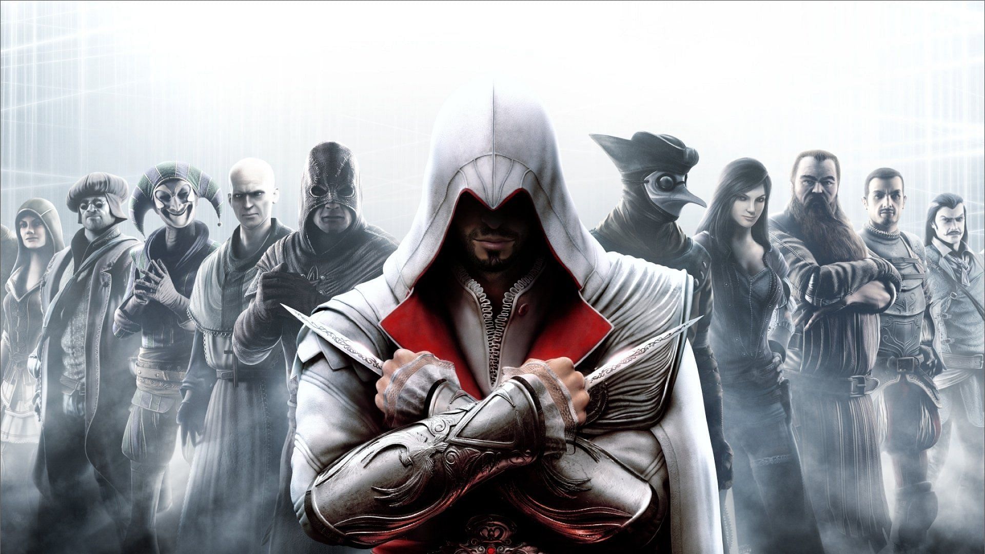 The iconic poster of AC Brotherhood (Image via Ubisoft)