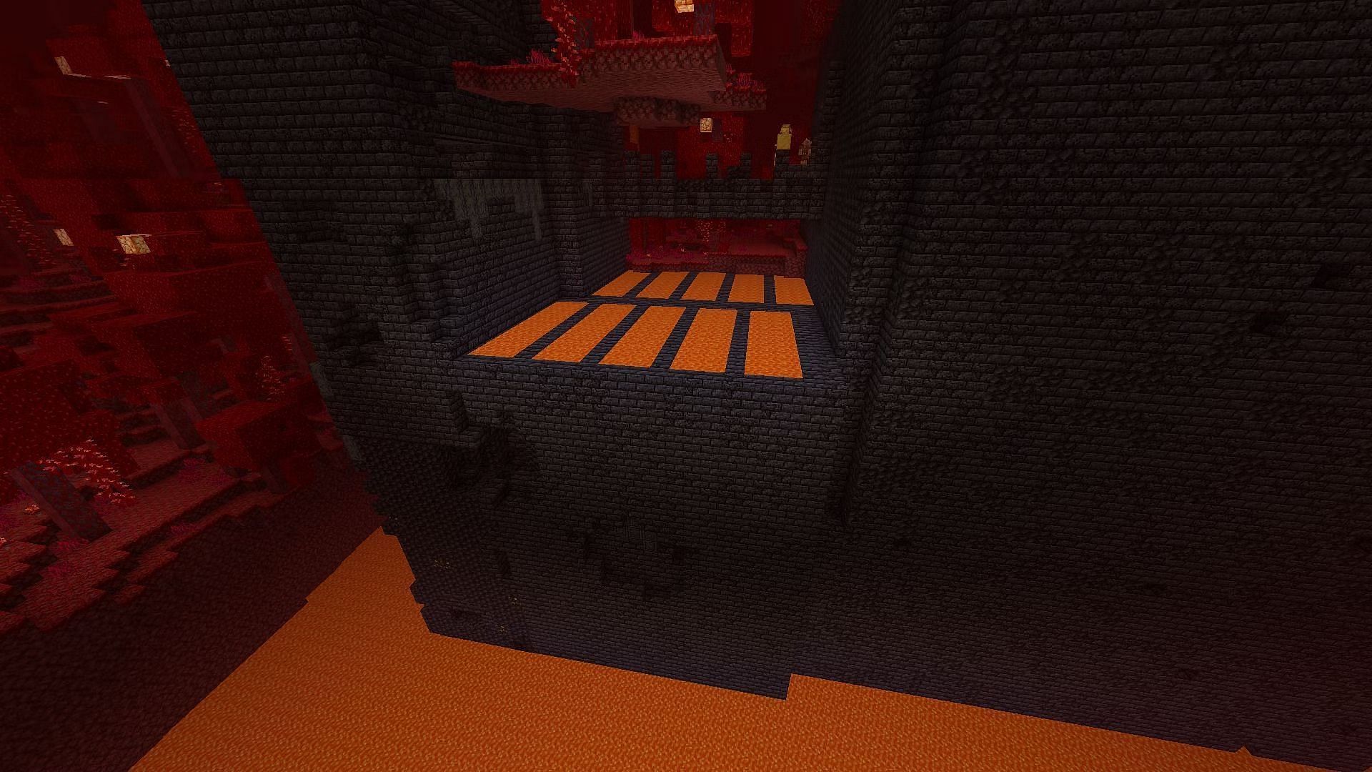 Treasure room bastion remnants could contain enchanted golden apples (Image via Mojang)