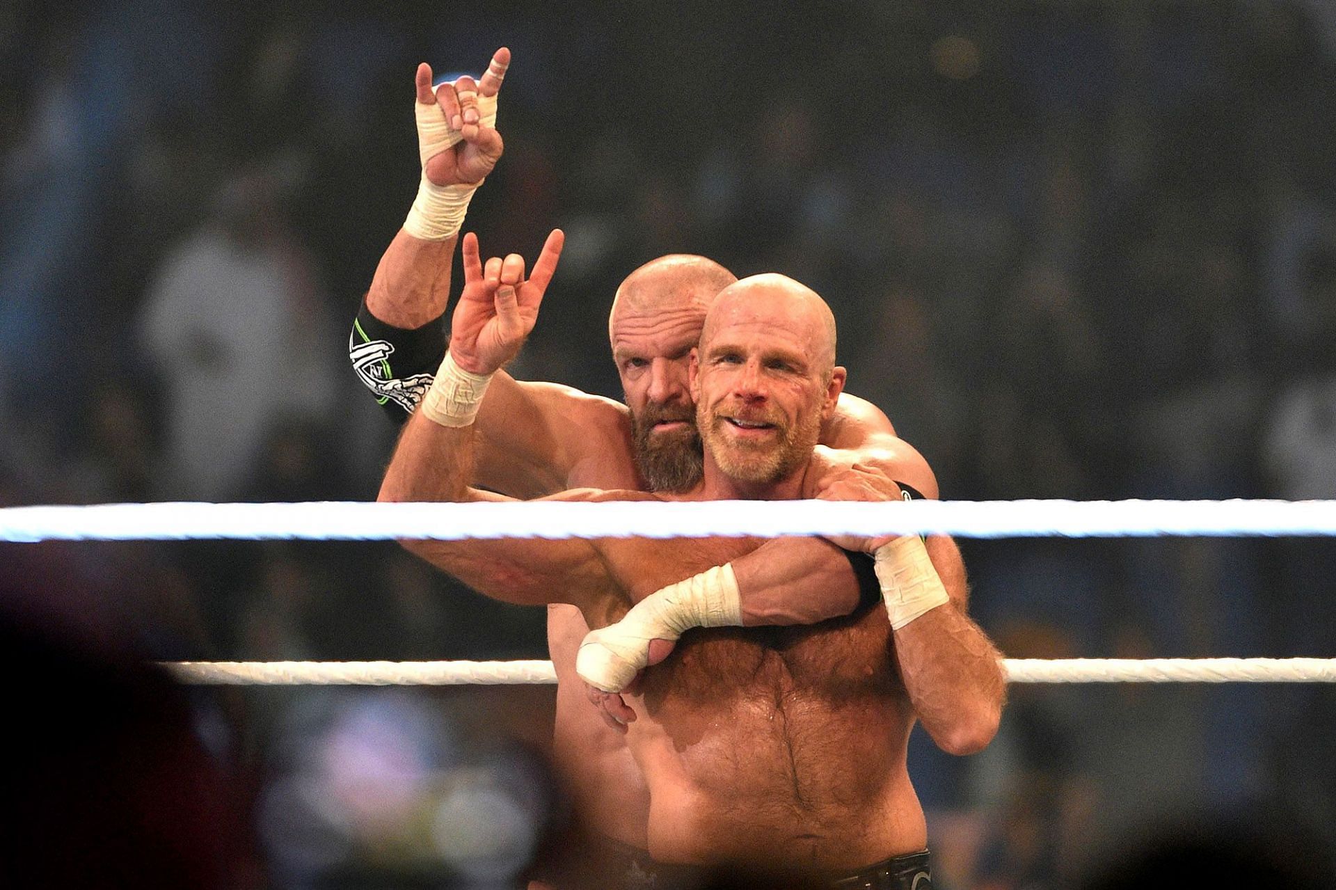 Triple H had to make a split-second decision