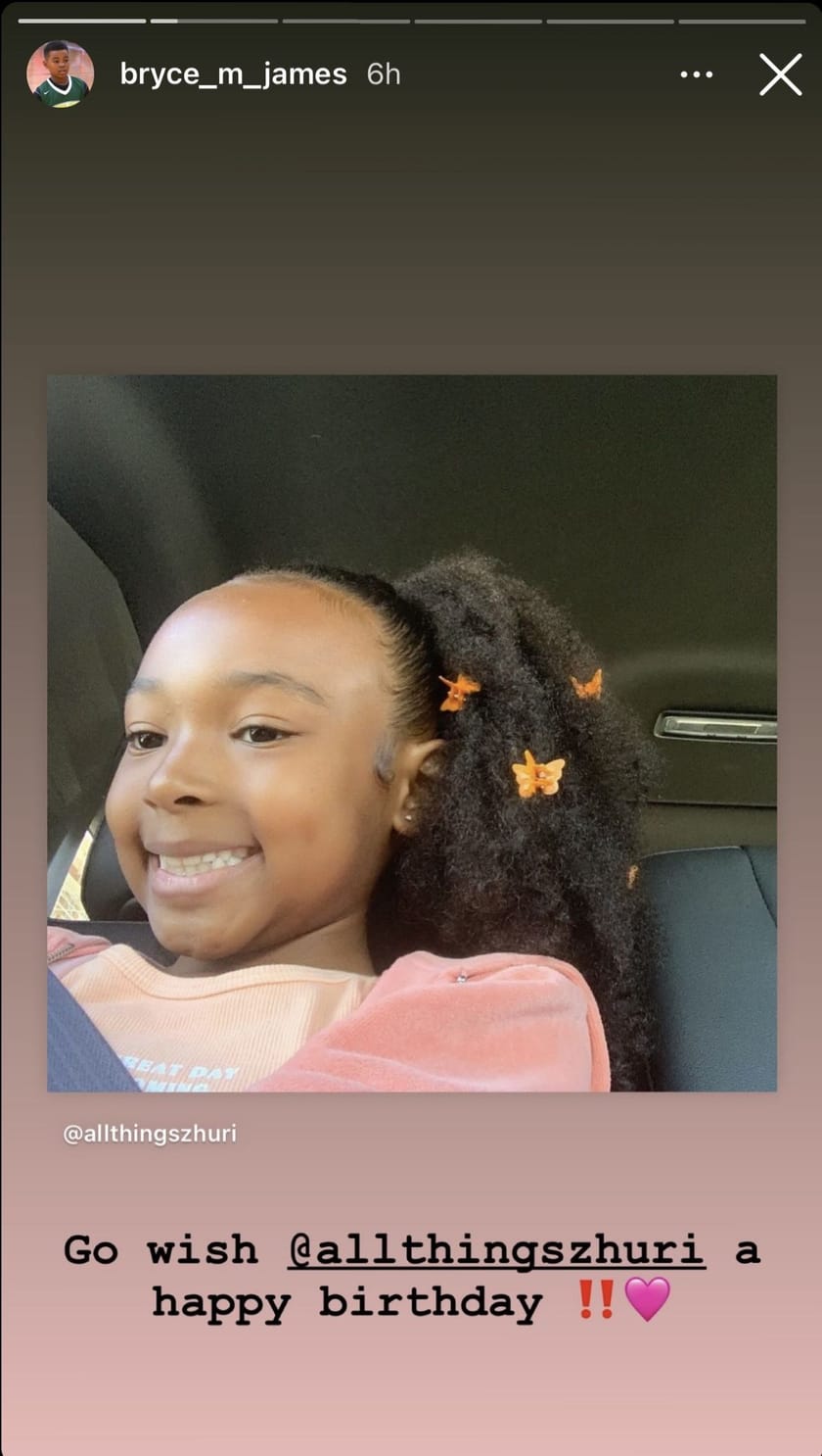 In Photos: LeBron James & Savannah James share pictures from daughter