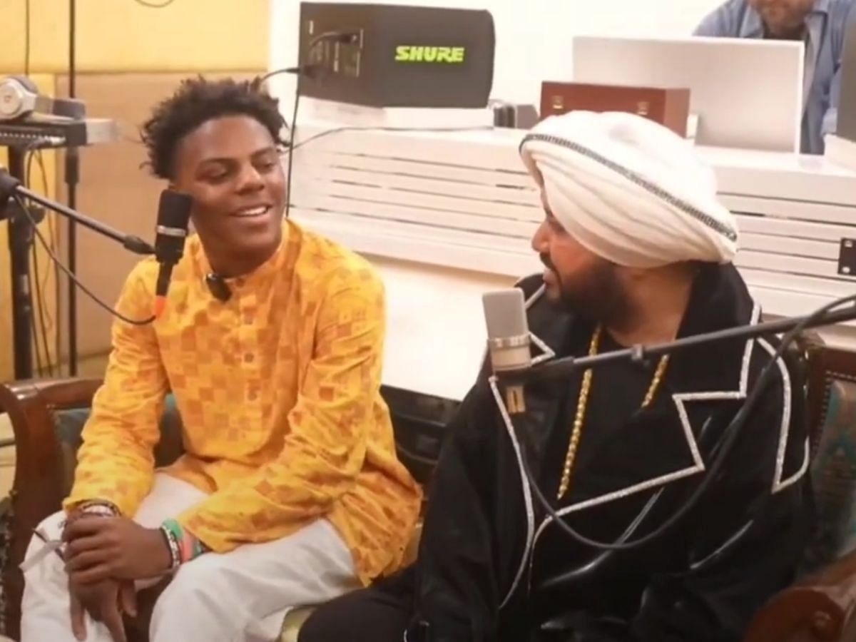 IShowSpeed finally meets with long time fan favorite Daler Mehndi (Image via YouTube)