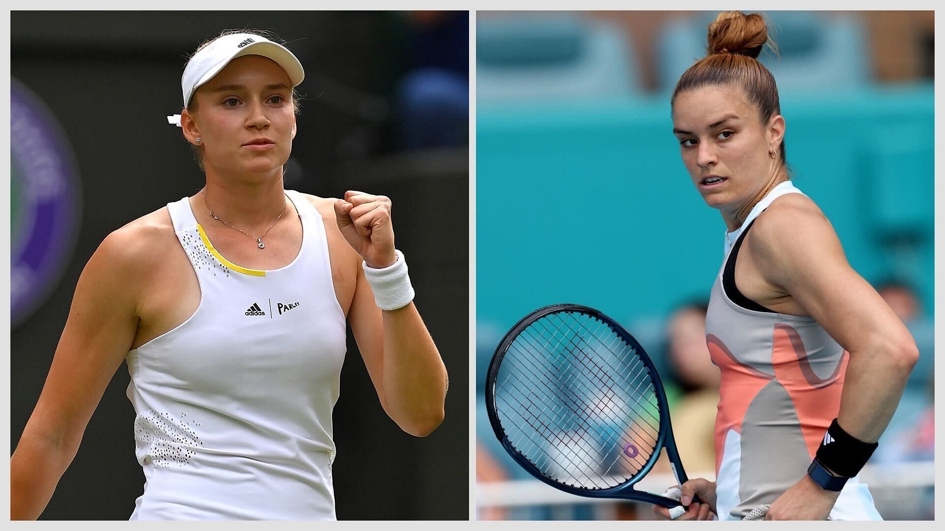 Elena Rybakina vs Maria Sakkari is one of the round-robin matches at the 2023 WTA Finals.
