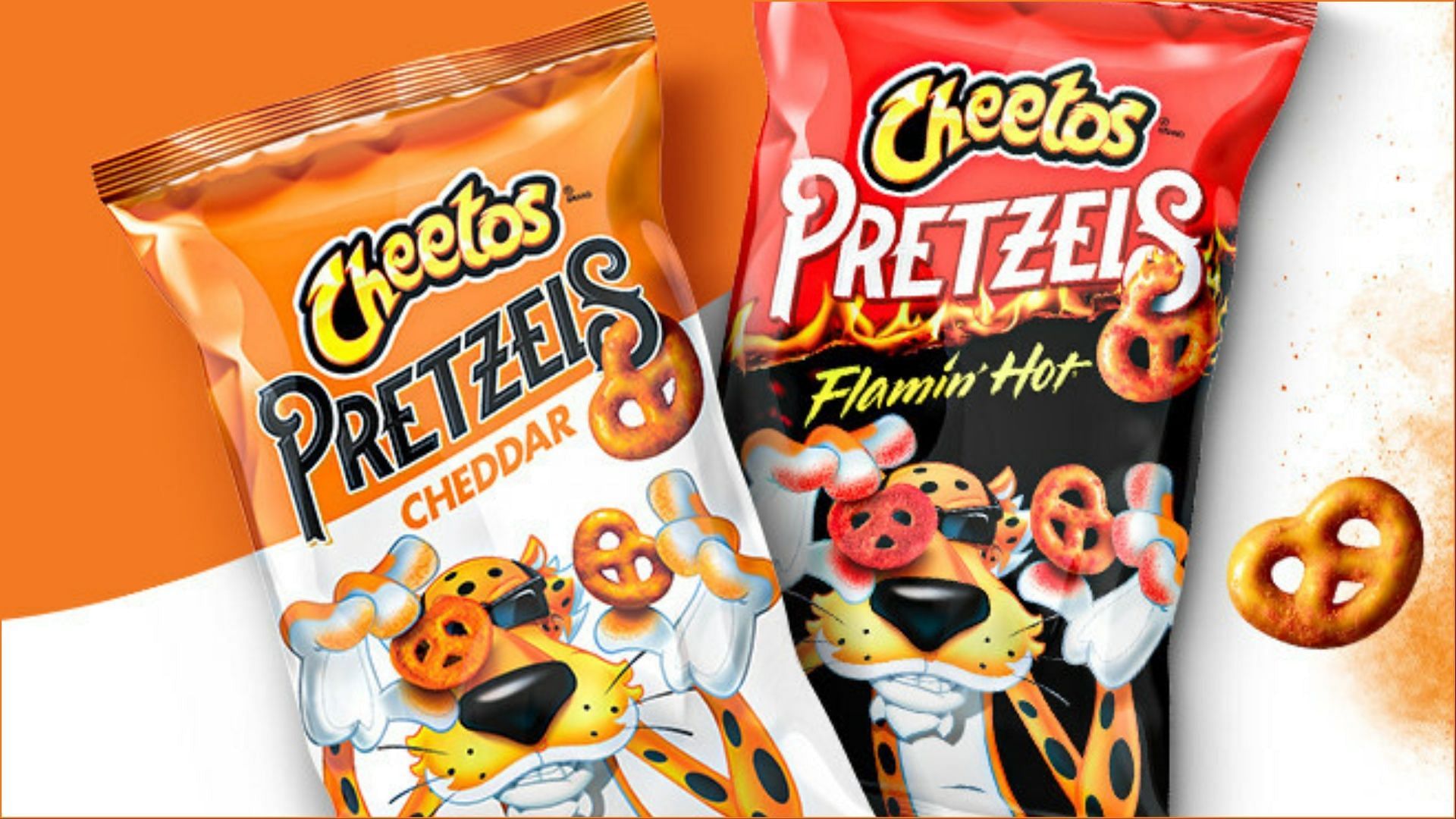The new Cheetos Pretzels come in both 3-ounce and 10-ounce bags (Image via Cheetos)