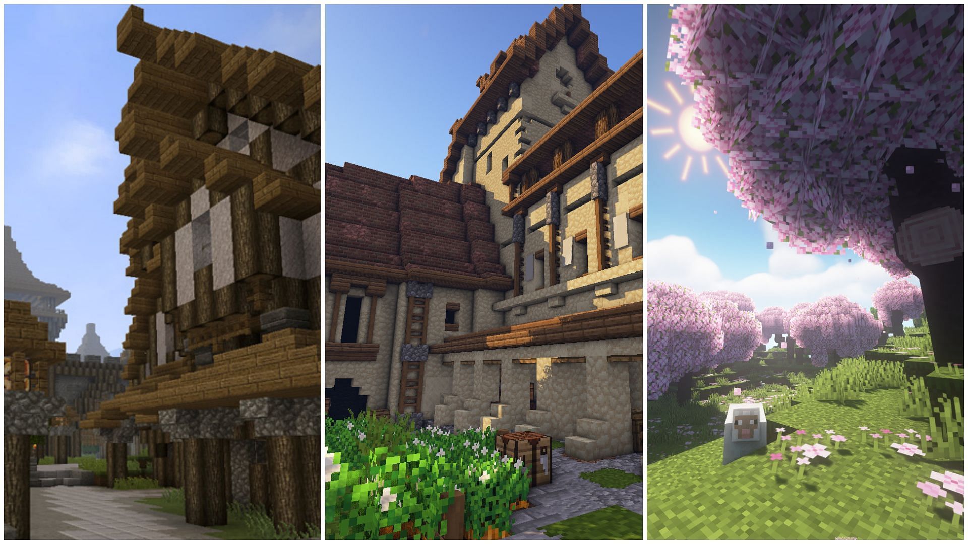There are loads of texture packs that improve a structure