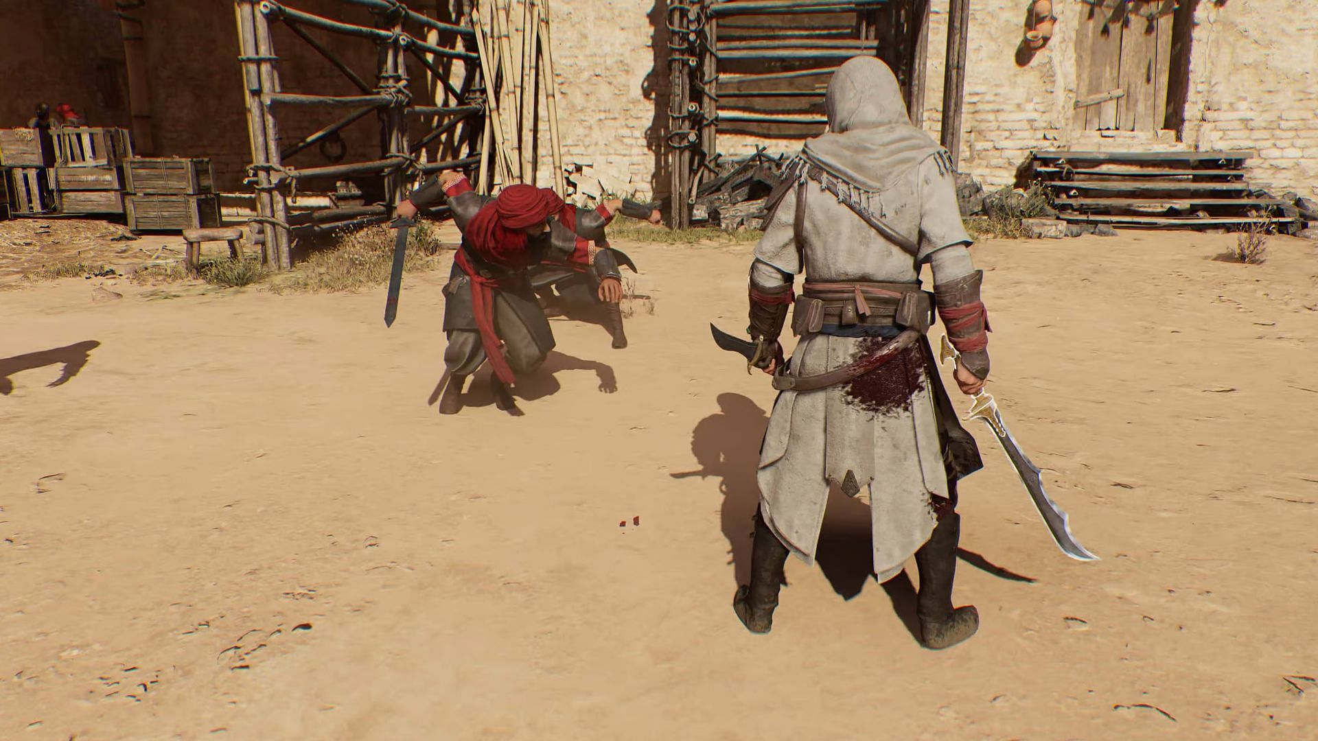 Dodging can save your life in Assassin&#039;s Creed Mirage (Image via Ubisoft)