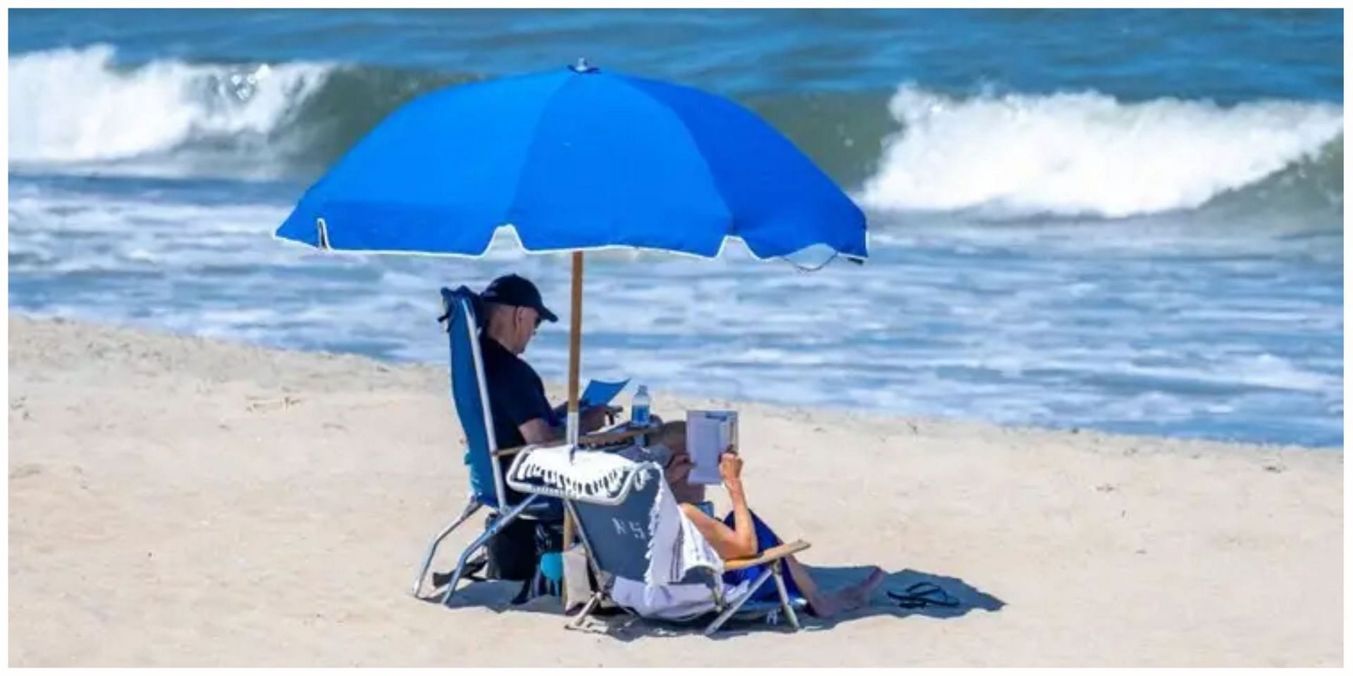 Social media users slam President Joe as his picture relaxing at the beach goes viral: Reactions explored. (Image via 50 Cent/ Instagram)