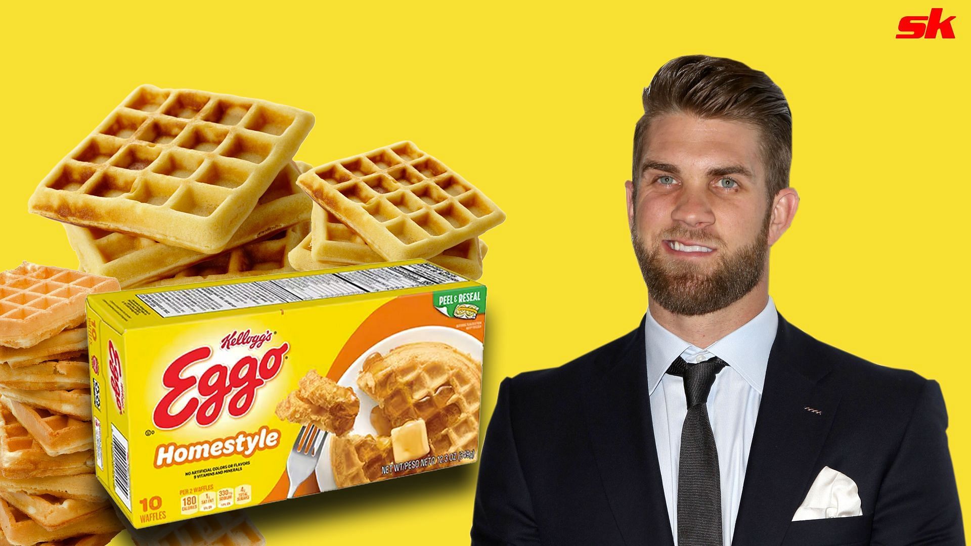 Bryce Harper likes his Eggos before the game