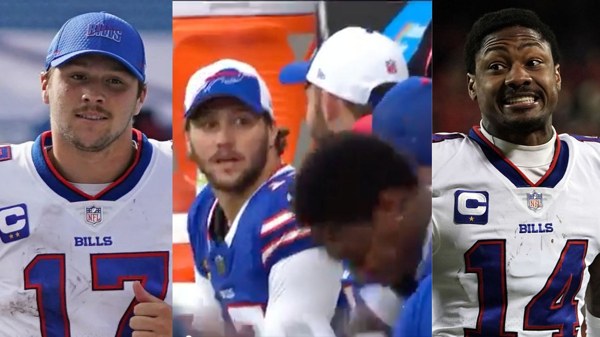 Josh Allen (l) trashed by NFL fans over Stefon Diggs