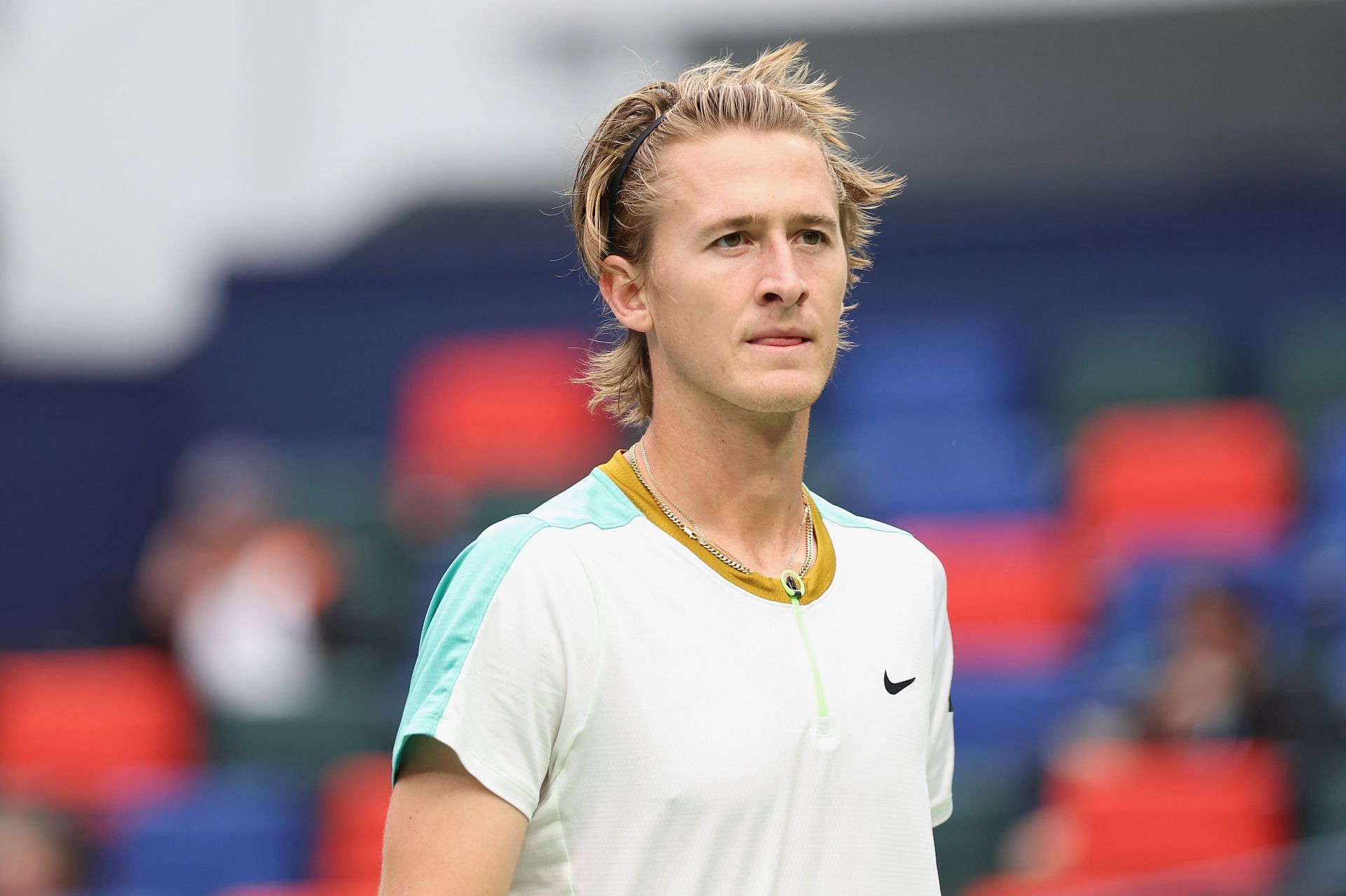 Sebastian Korda pictured at the 2023 Shanghai Rolex Masters - Day 9