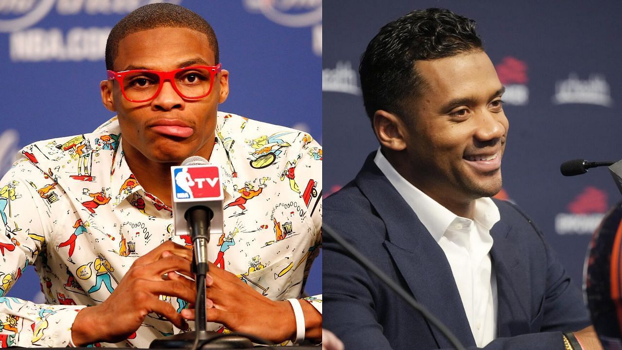 NBA point guard Russell Westbrook and NFL quarterback Russell Wilson