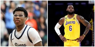 "He might be the chosen one" - Bryce James' dominant debut for Notre Dame has NBA fans calling him LeBron James 2.0