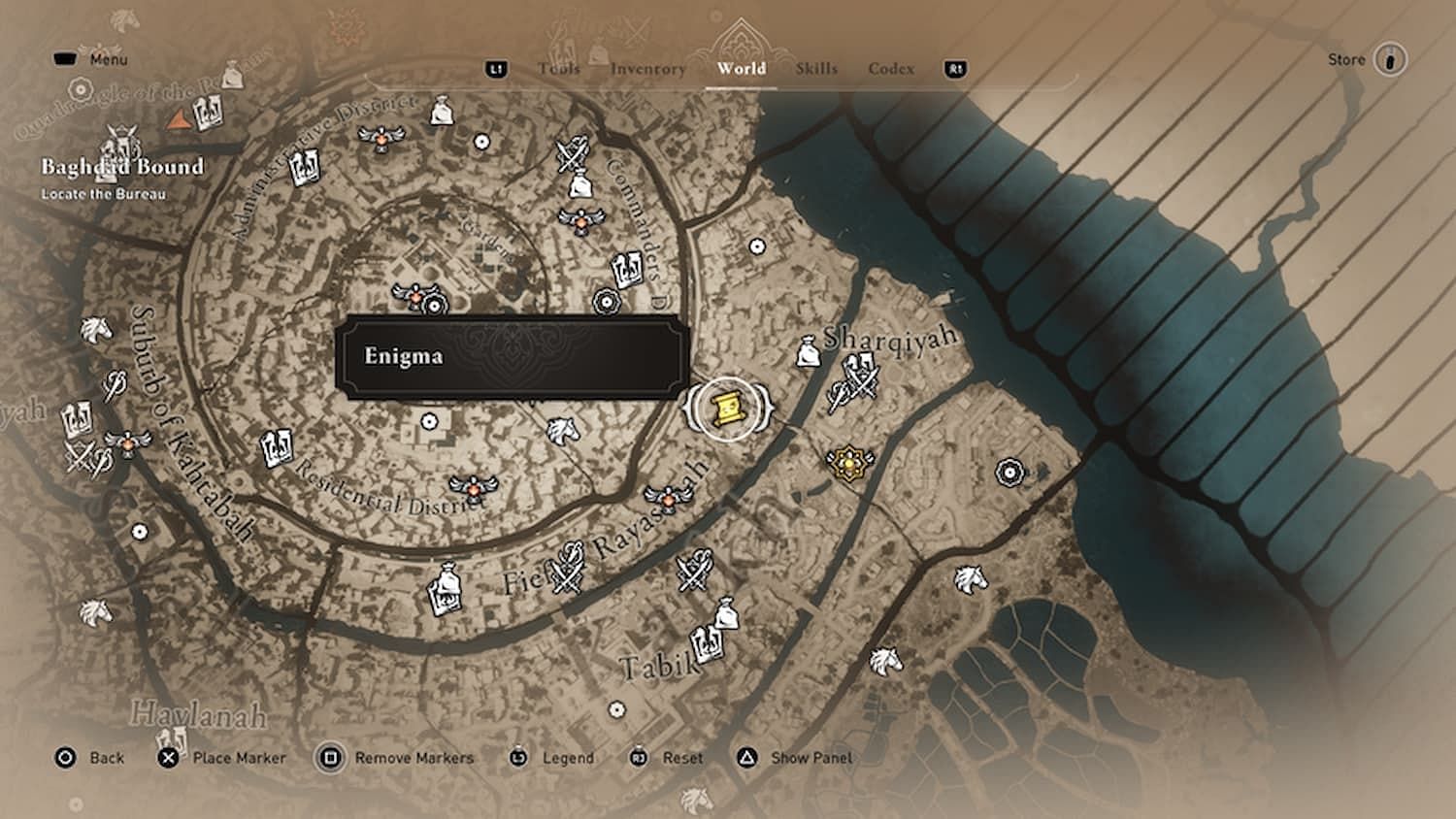 There is only one Enigma in the Karkh region (Image via Ubisoft)