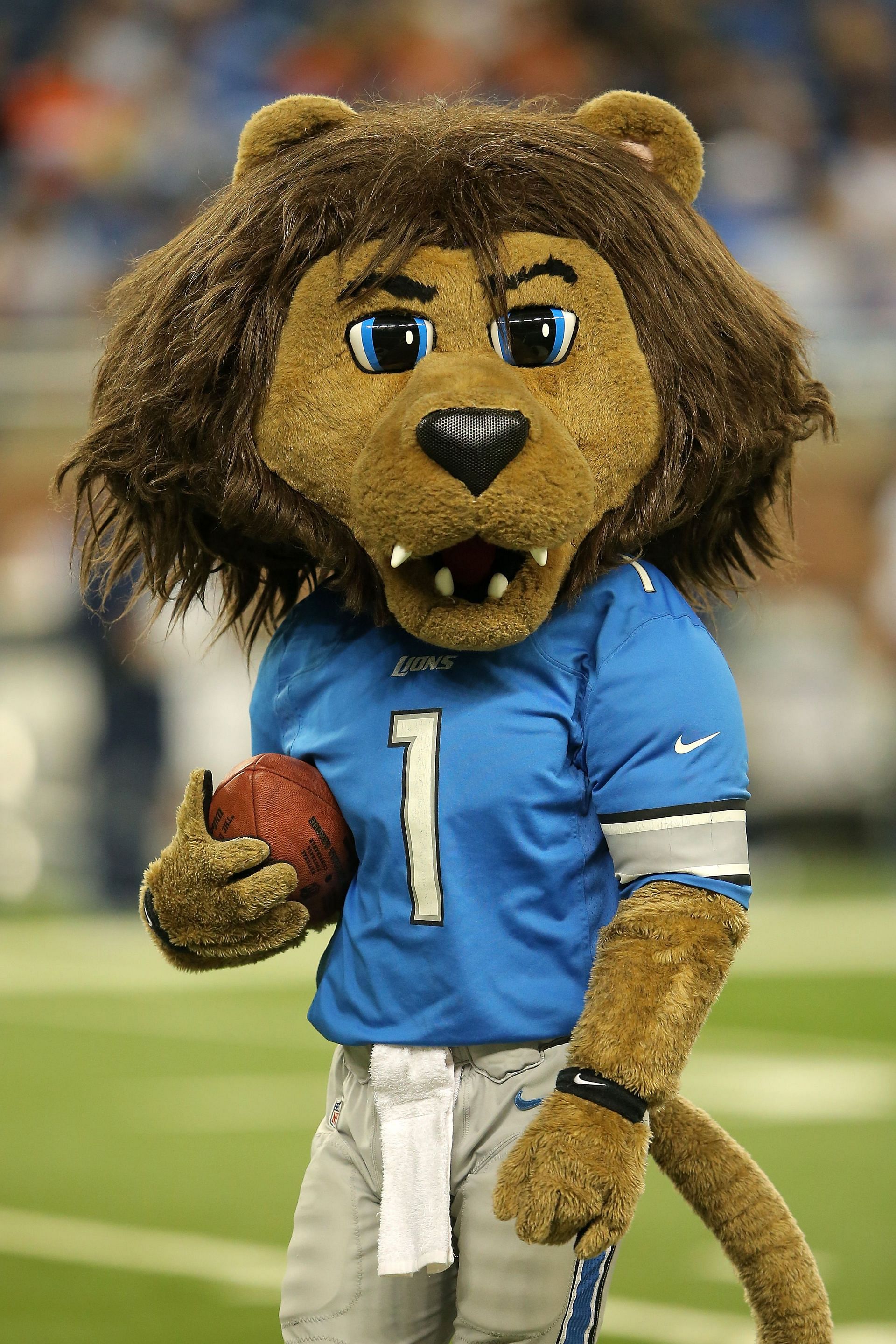 Detroit Lions mascot Roary