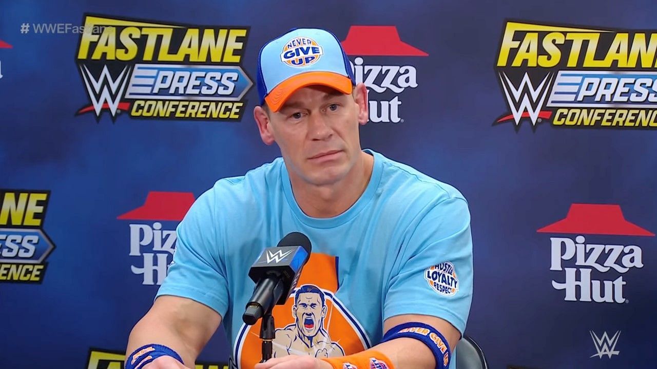 John Cena addressed the fans at the Fastlane Press Conference