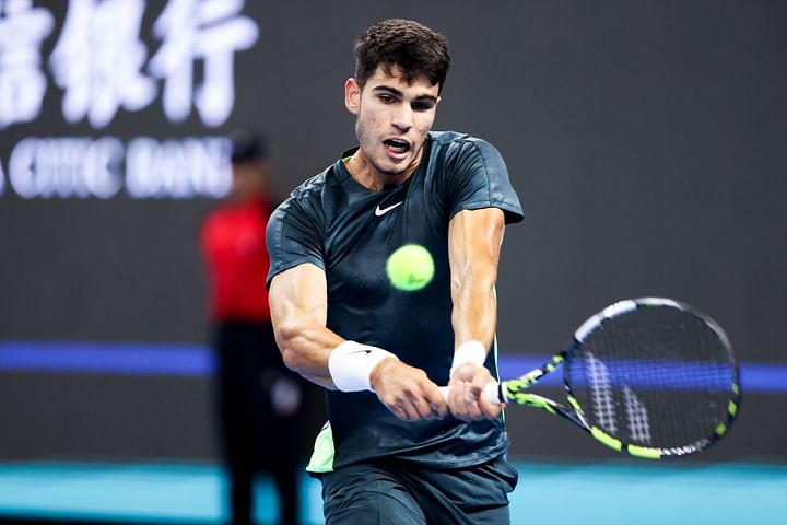 Watch: Carlos Alcaraz practices with brother Alvaro ahead of Shanghai ...