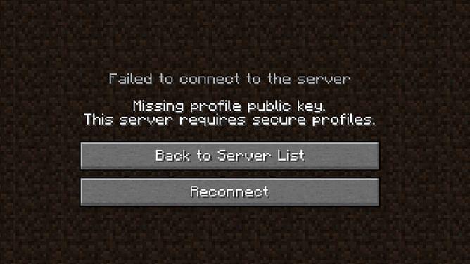 Minecraft: Fix missing profile public key error in Java Edition