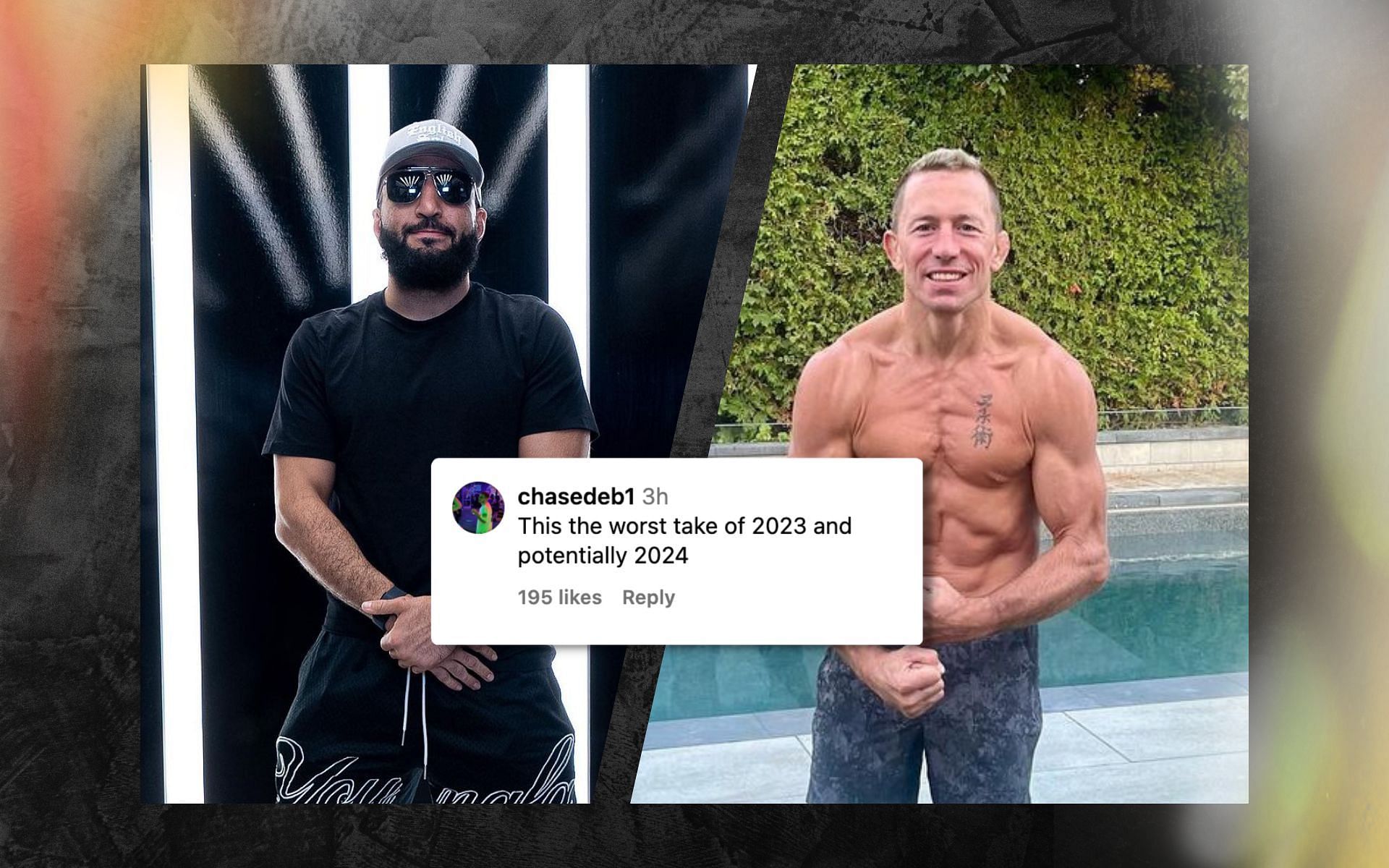 [Image credits: @bullyb170 and @georgesstpierre via Instagram]