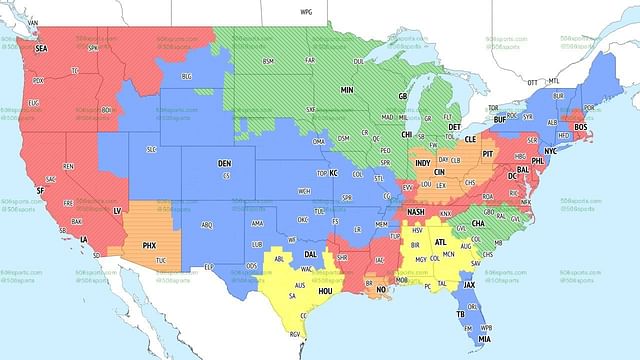 NFL Week 5 Coverage Map 2023: TV schedule, channel and broadcast ...