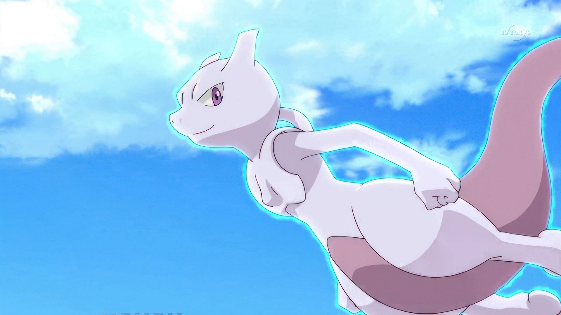 Mewtwo, as seen in the anime (Image via The Pokemon Company)
