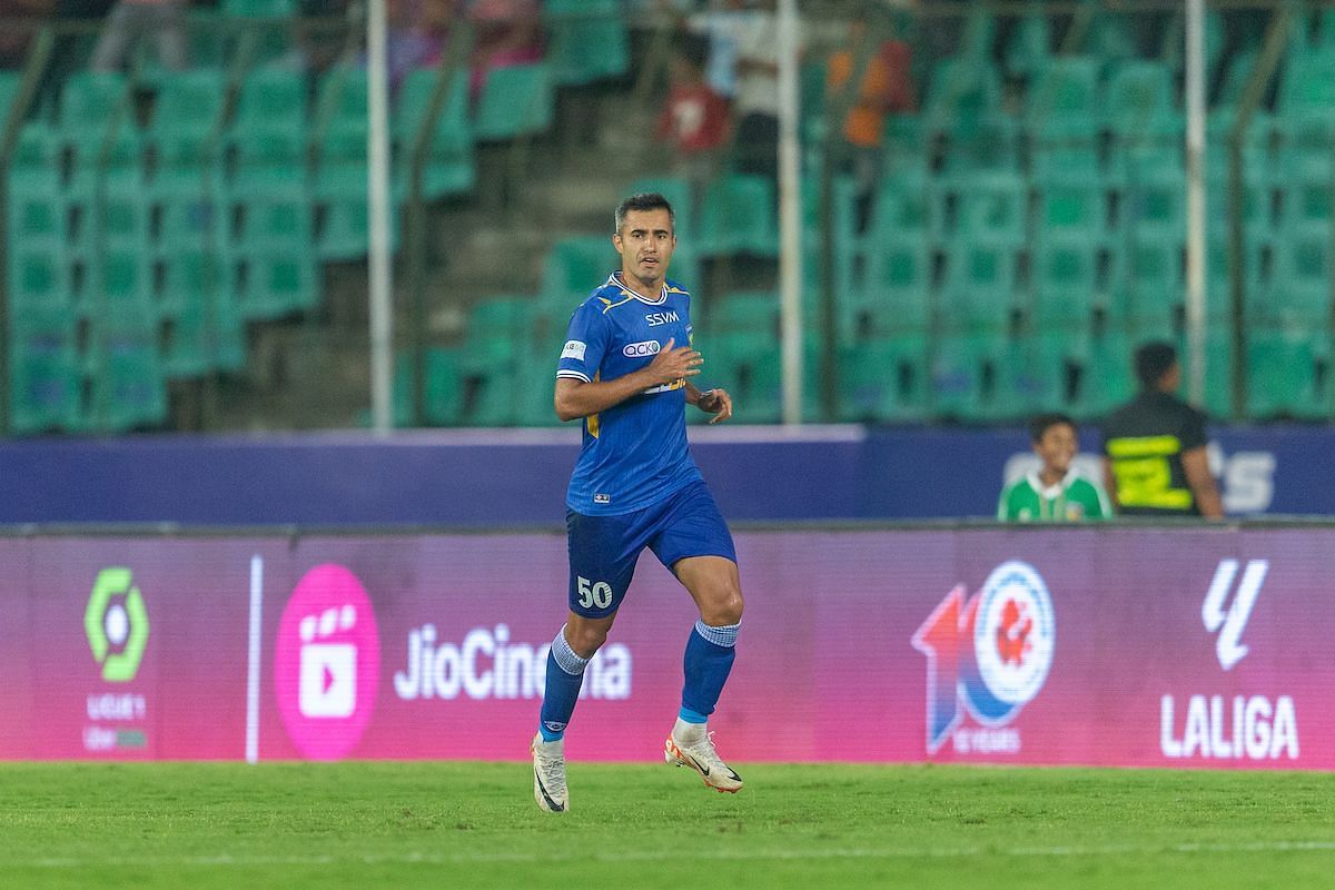 Rafael Crivellaro scored the only goal for Chennaiyin FC today (Image courtesy: ISL Media)