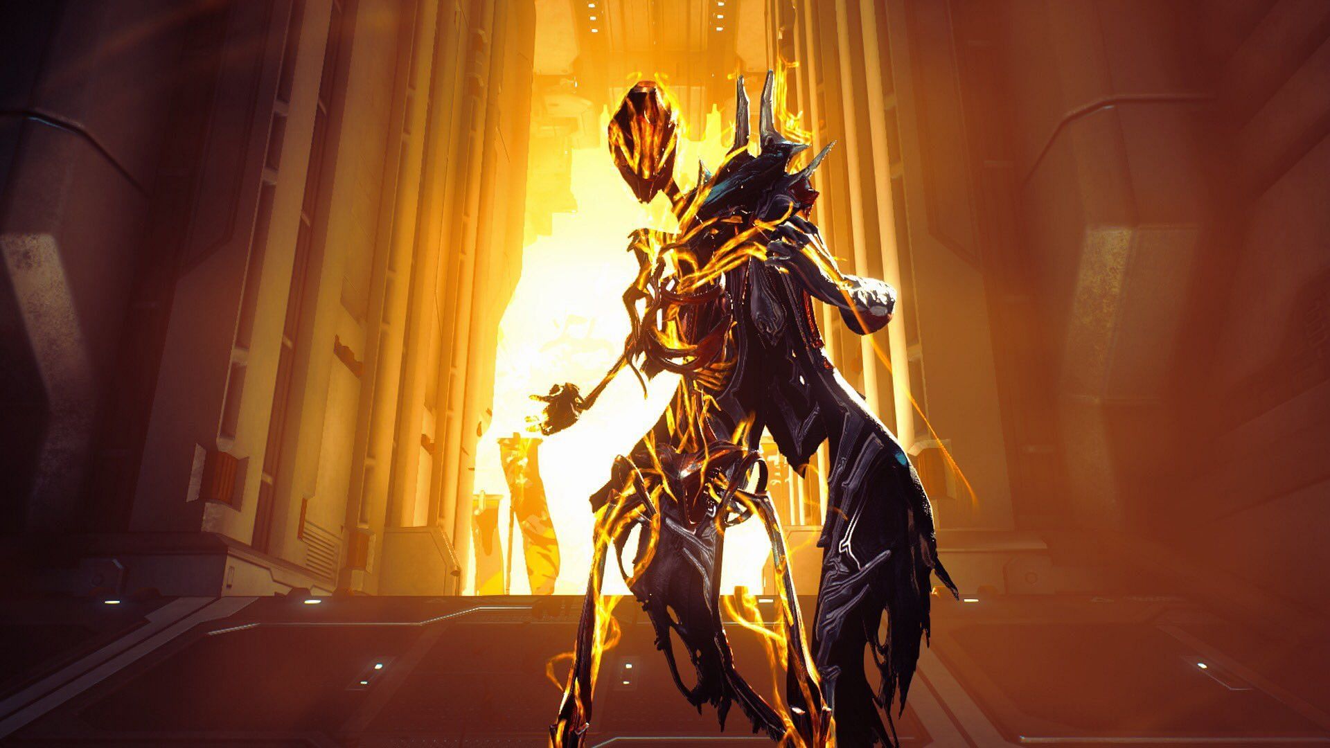 The Xaku Warframe can direct enemy weapons back at themselves (Image via Digital Extremes)