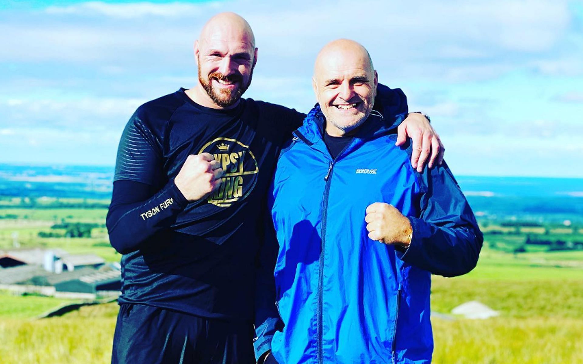 Tyson Fury (left) and John Fury (right) (Image via @gypsyjohnfury Instagram)