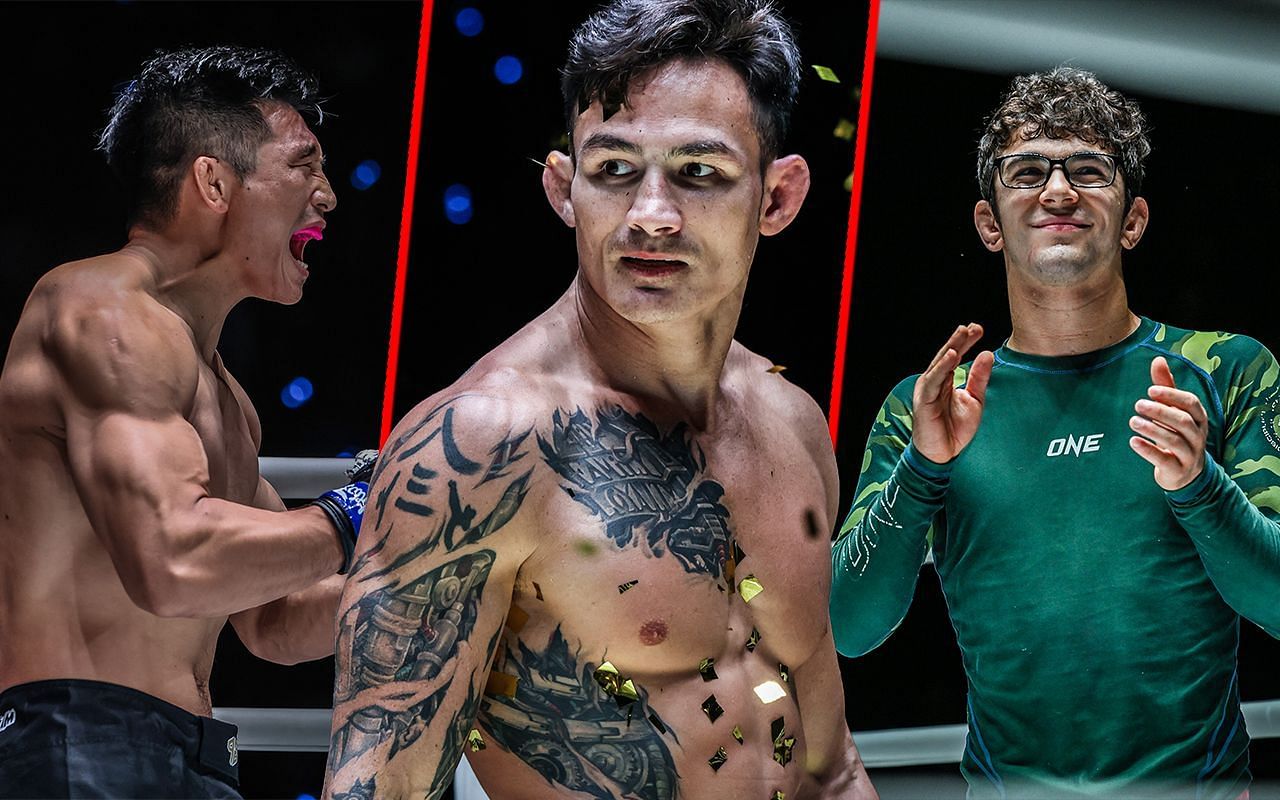 Zhang Lipeng (left), Thanh Le (center), and Mikey Musumeci (right) | Image credit: ONE Championship