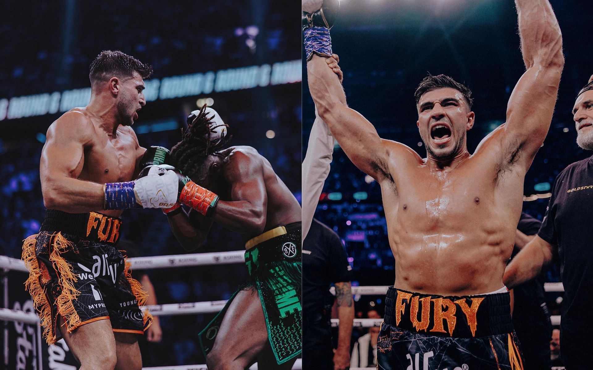 Tommy Fury vs. KSI result overturned [Images via: @tommyfury on Instagram]