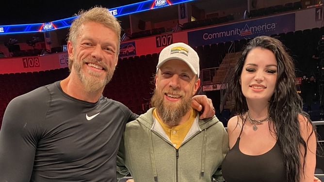 Bryan Danielson opens up on his viral photo with Saraya and Adam Copeland