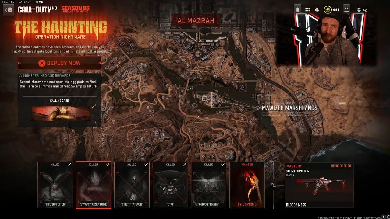 Swamp Creature location in WZ2 (Image via Activision)