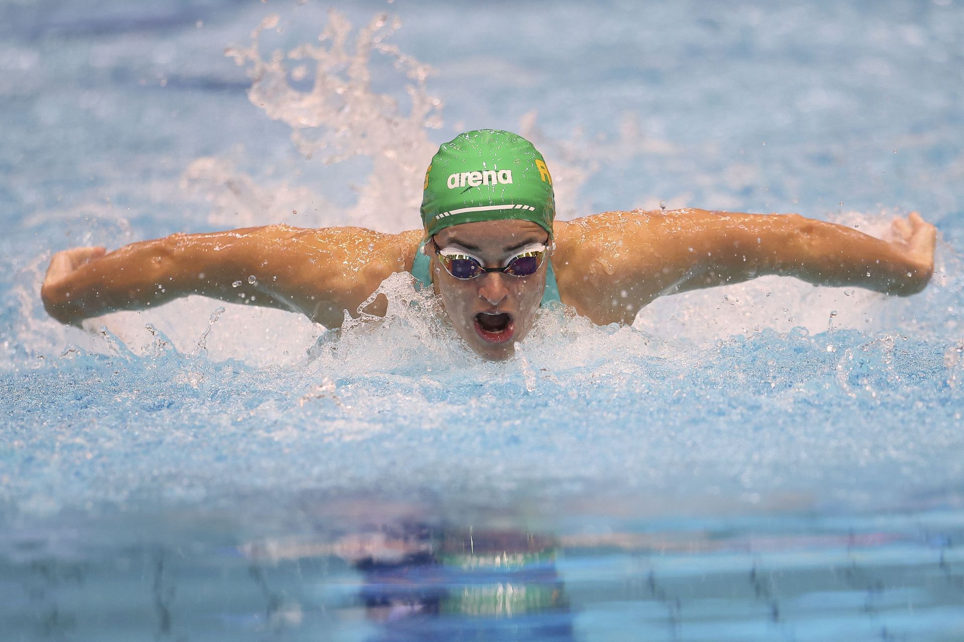 Kaylee McKeown competes during the Women&#039;s 200m Individual Medley heats during the 2023 World Aquatics Swimming World Cup In Berlin, Germany.