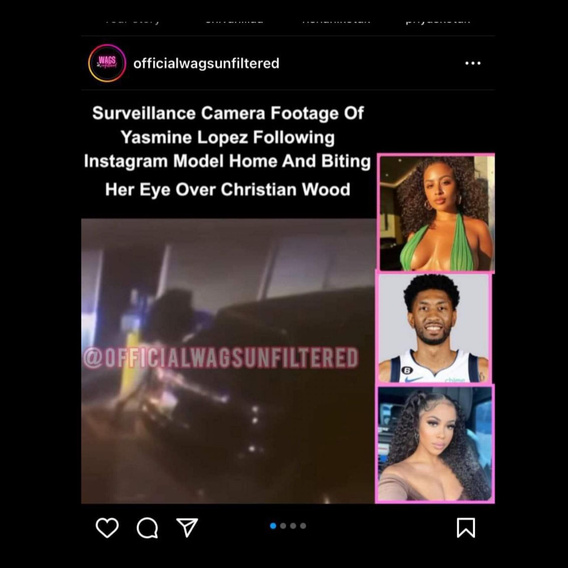 Instagram post #1 with a clip of the incident