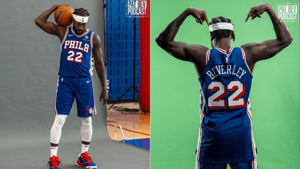 Patrick Beverly in a 76ers Jersey (via Instagram )