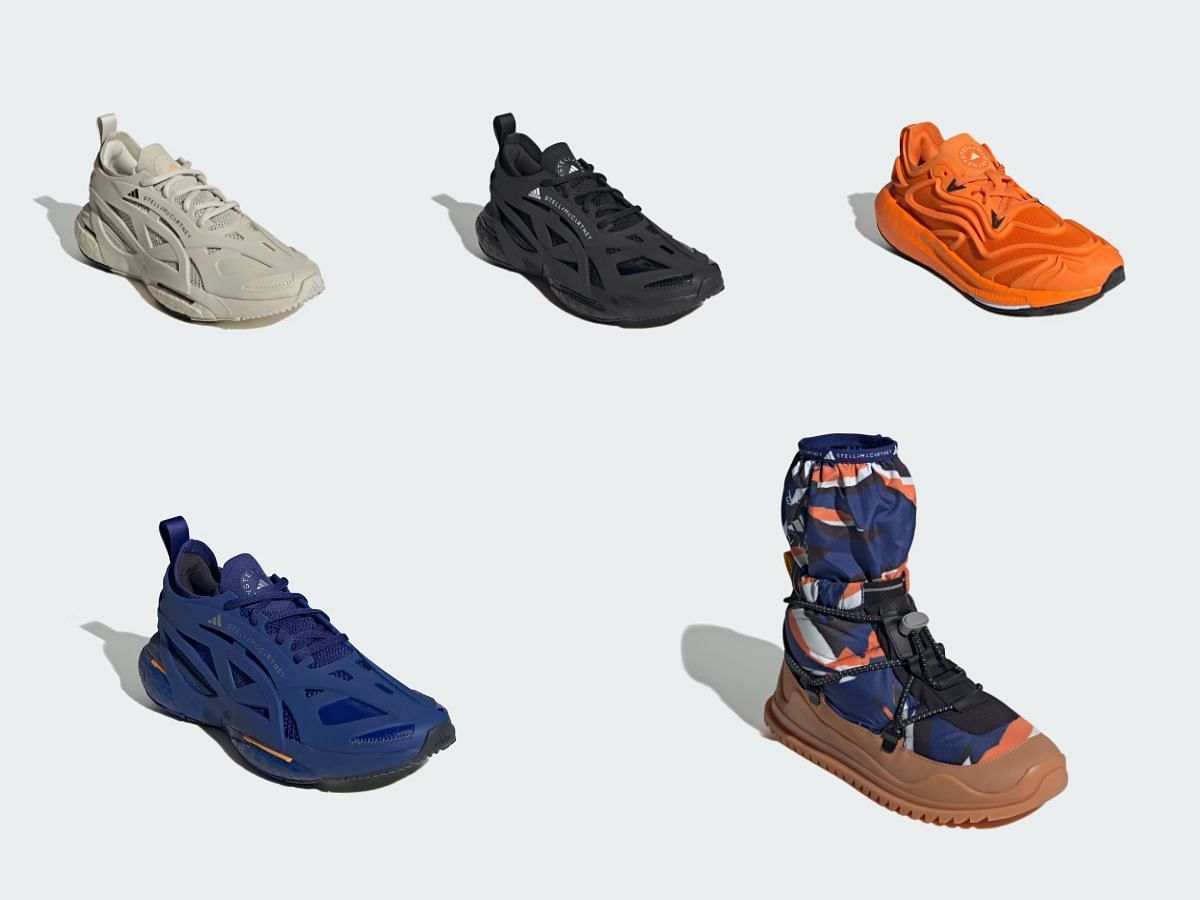 A collage of some Adidas by Stella McCartney shoes (Image via Stella McCartney )
