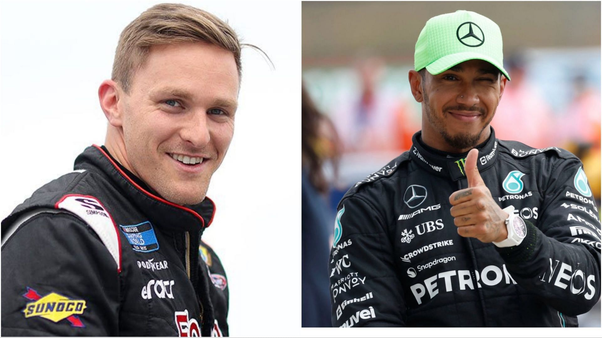 Lewis Hamilton and Parker Kligerman