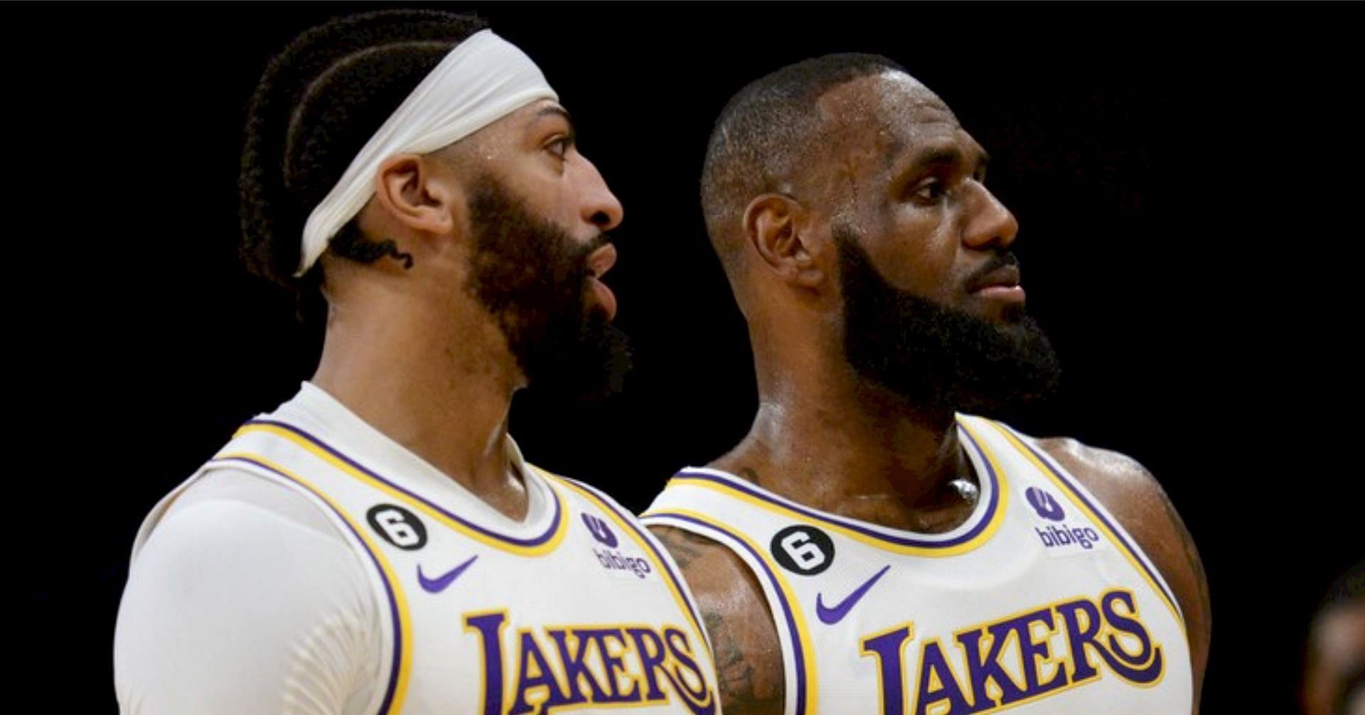 LA Lakers stars Anthony Davis and LeBron James