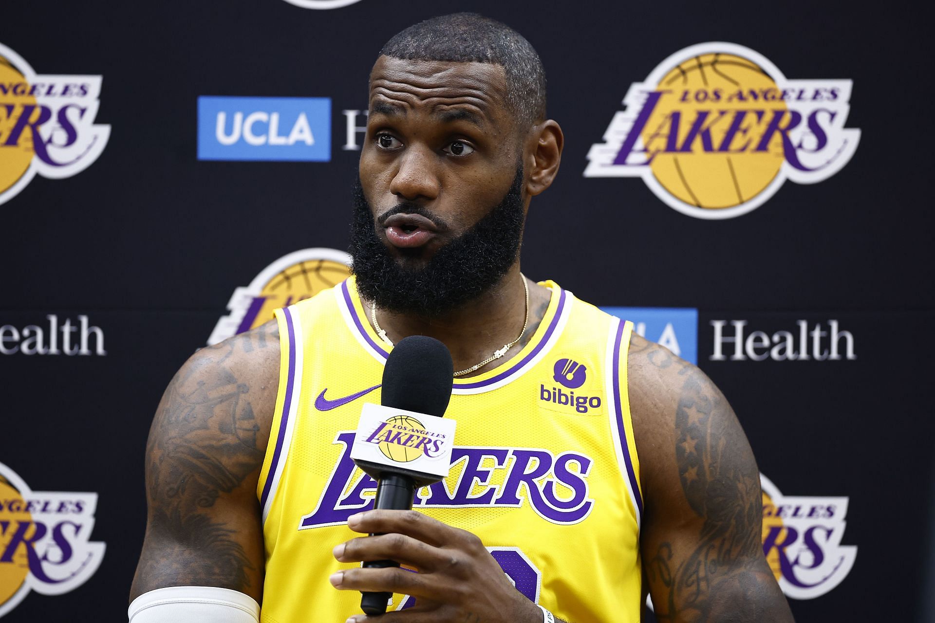 LeBron James, Los Angeles Lakers Media Day