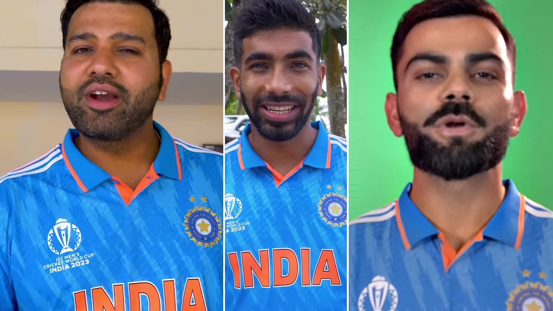 (L-R): Rohit Sharma, Jasprit Bumrah &amp; Virat Kohli (P.C.:BCCI)