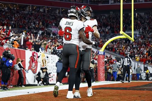 Julio Jones during NFC Wild Card Playoffs - Dallas Cowboys v Tampa Bay Buccaneers