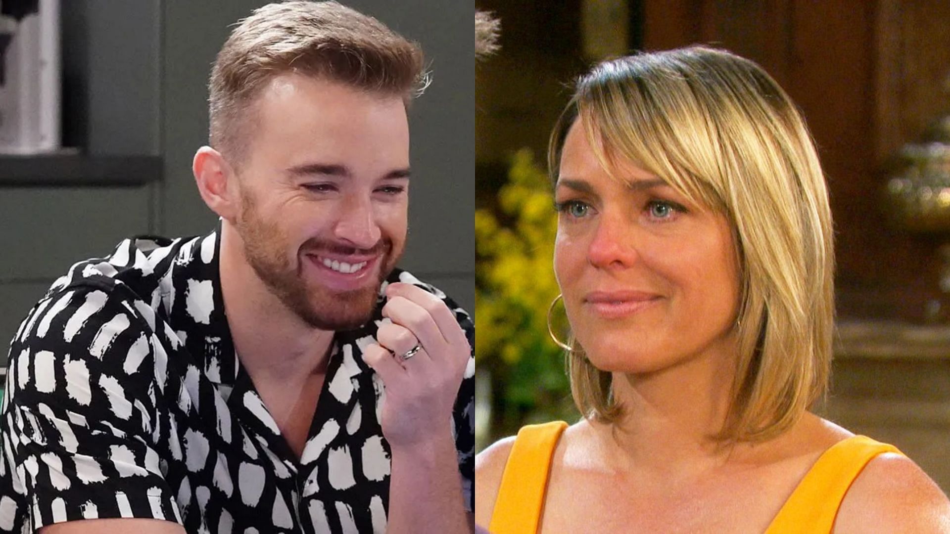 Chandler Massey and Arianne Zucker in stills from the show (Images via Peacock) 