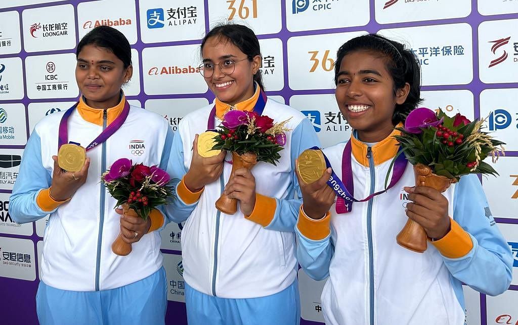 India won 9 medals in archery in Asian Games 2023. Twitter photo