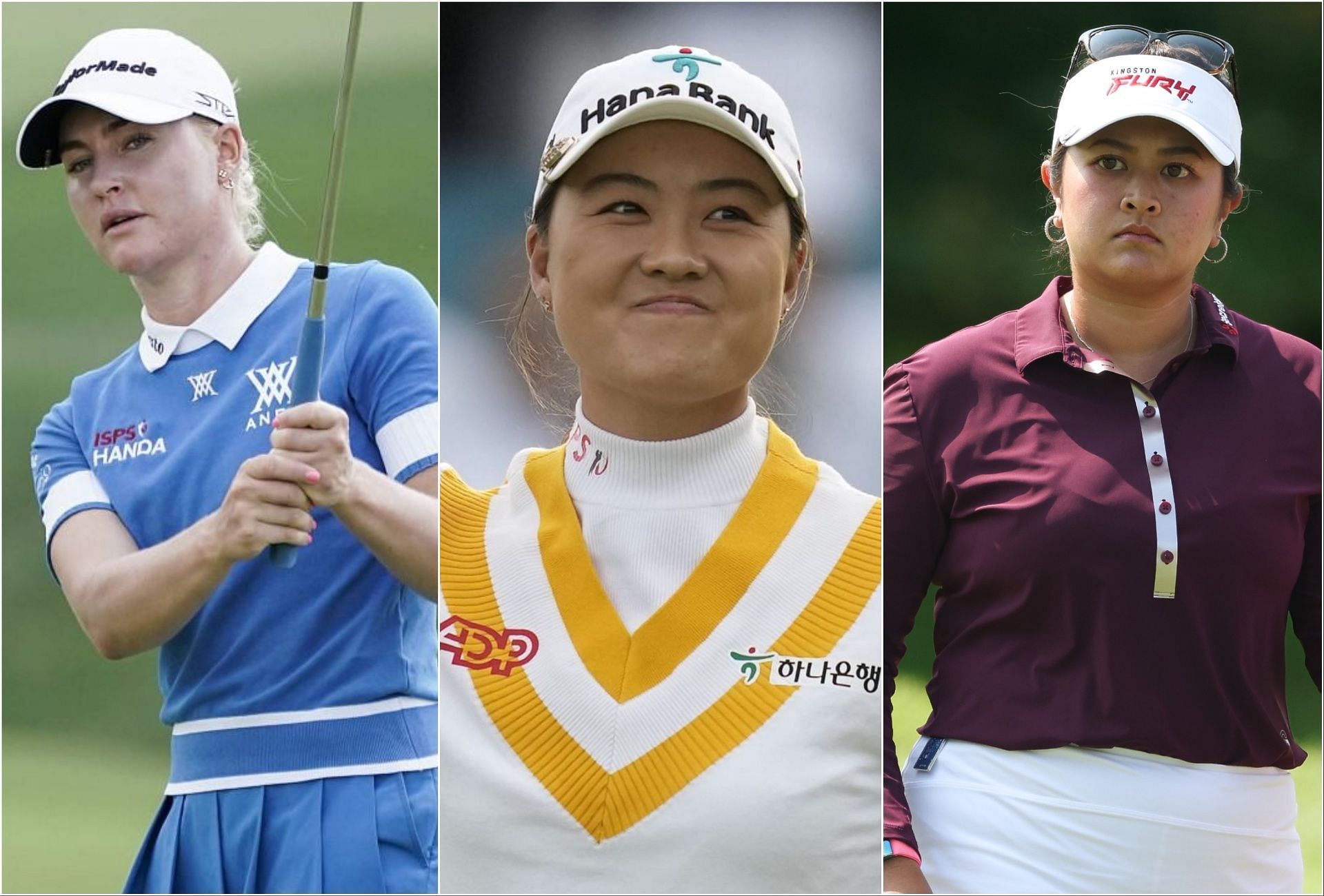 Charley Hull, Minjee Lee, and Lilia Vu (via Getty Images)