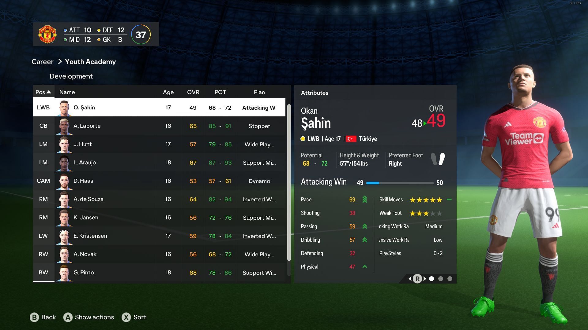 Youth Academy in EA FC 24 (image via EA Sports)