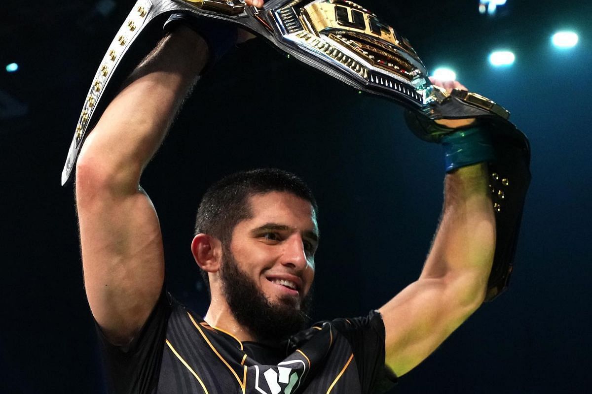 Islam Makhachev claimed gold in Abu Dhabi in 2022 [Image Credit: @khabib_nurmagomedov on Instagram]