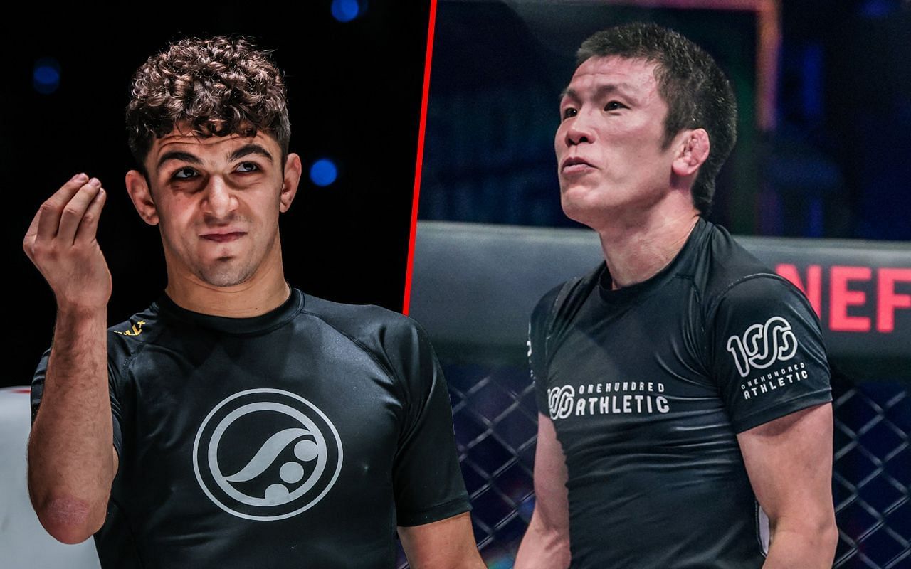 Mikey Musumeci (left) and Shinya Aoki (right).